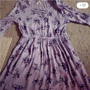 mudd medium purple spring dress